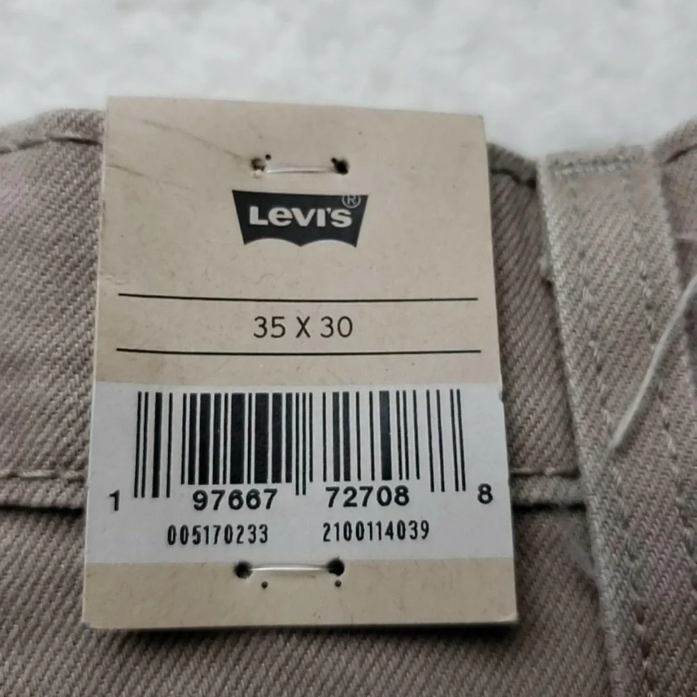 Levis 517 Jeans Mens 35x30 Beige Slim Fit Bootcut Stretch Denim Zip Fly Pants
